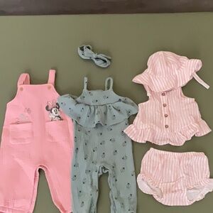 Pink and Blue Baby Outfit Set